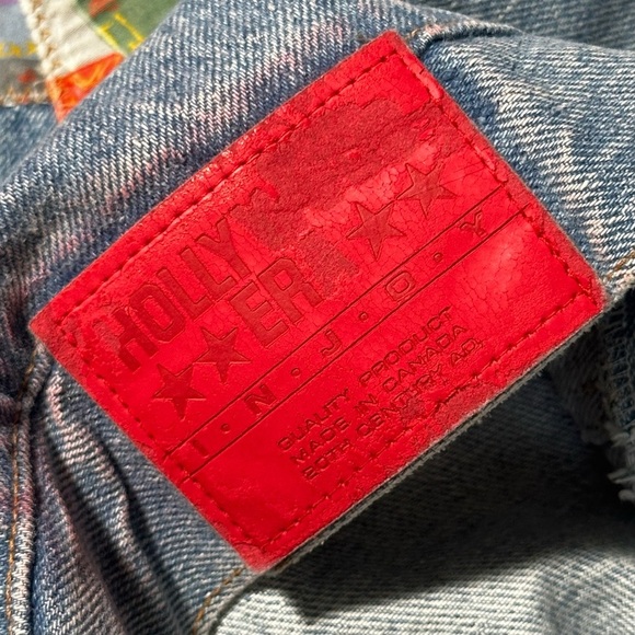 Vintage Hollywood Jeans Patchwork Denim Jacket - Picture 6 of 9